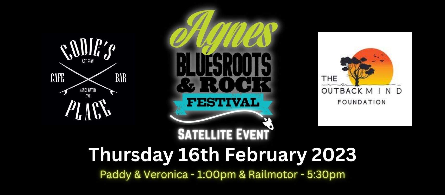 Codie Place Satellite Events @ Codie’s Place 16 February | Agnes Blues Roots & Rock ...